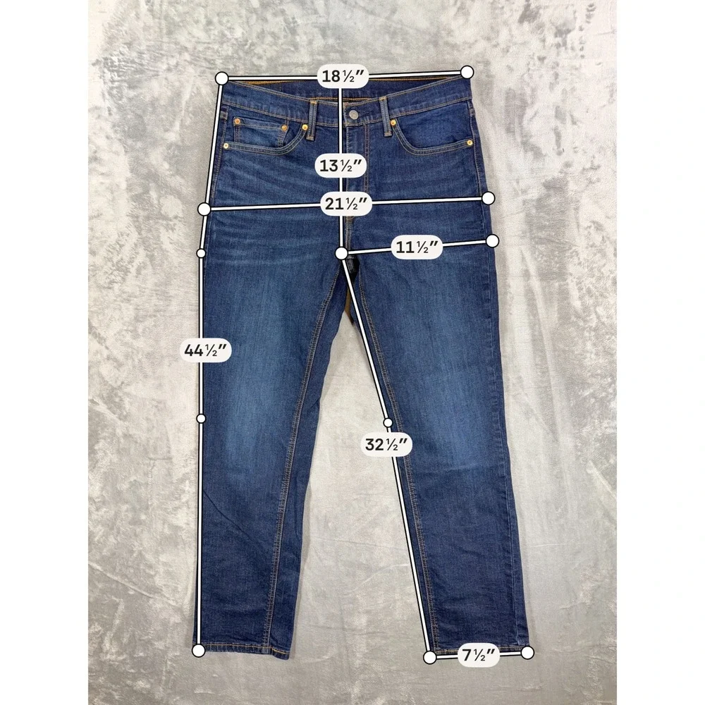 Levi's 541 Athletic Taper Jeans Men's Size 34x34 Blue Dark Wash Denim
